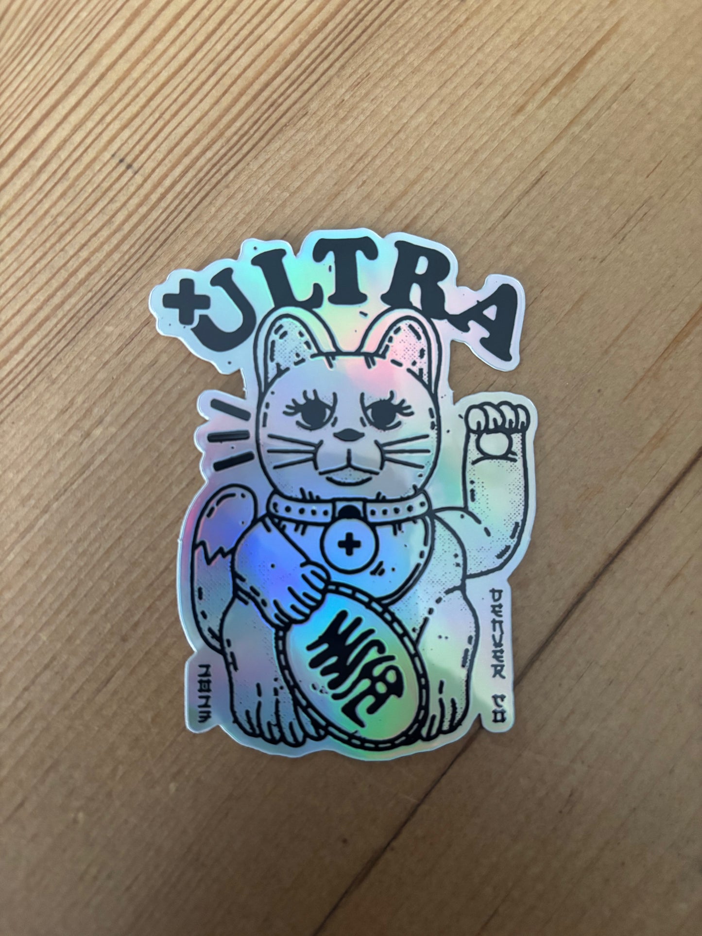 +Ultra Holographic Sticker